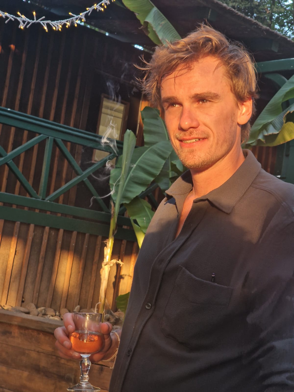 Christian Lee outdoors at golden hour